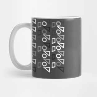 Circle, Square and Triangle Pattern Mug